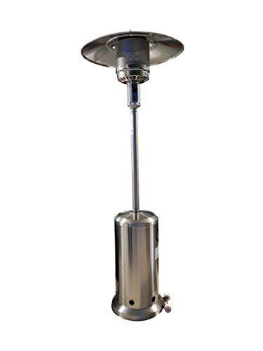 Larel - Estufa tipo seta de gas GLP para exteriores, 14 kW, 220 cm de altura, color acero Larel - Estufa tipo seta de gas GLP para exteriores, 14 kW, 220 cm de altura, color acero