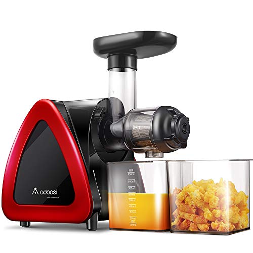 Licuadora Prensado en Frio,Aobosi Licuadora Frutas Verduras,Extractor de zumos con Función inversa,Motor Silencioso, fácil de limpiar con un cepillo extra Licuadora Prensado en Frio,Aobosi Licuadora Frutas Verduras,Extractor de zumos con Función inversa,Motor Silencioso, fácil de limpiar con un cepillo extra