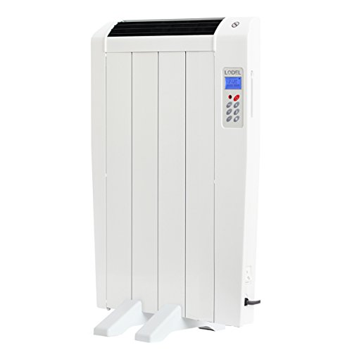 Lodel RA4 - Emisor Térmico Digital Bajo Consumo, 600 de Potencia, 4 Elementos, Programable, Diseño Ultrafino y Ligero