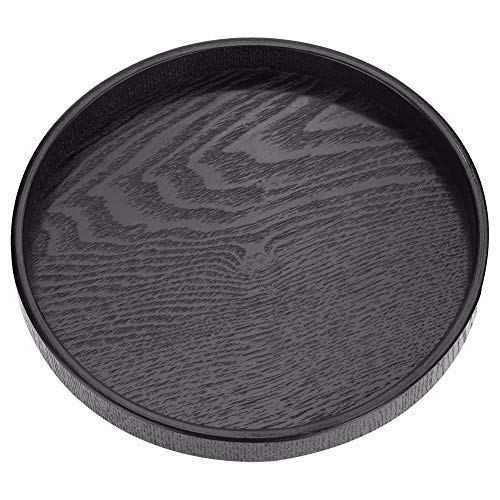 Luoshan Bandeja de té de Madera Maciza Redonda Creativa Bandeja de Almacenamiento de Madera Tay for Hotel, diámetro: 24 cm Luoshan Bandeja de té de Madera Maciza Redonda Creativa Bandeja de Almacenamiento de Madera Tay for Hotel, diámetro: 24 cm