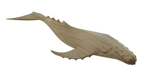 Madera estatuas ballena jorobada mesa de madera natural tallada estatua 20 pulgadas de largo 20 x 4 x 6 pulgadas Beige Modelo # 68661 Madera estatuas ballena jorobada mesa de madera natural tallada estatua 20 pulgadas de largo 20 x 4 x 6 pulgadas Beige Modelo # 68661