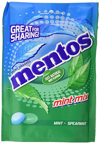 Mentos Mix Mentas, Caramelo Masticable - 7 bolsas de 160 gr/ud