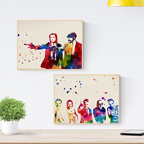 Nacnic Set de Dos láminas Trainspotting y Pulp Fiction. Pack de Dos Posters Amantes del Cine. Láminas Creativas de peliculas para enmarcar. Impreso en Papel de 250 Gramos Nacnic Set de Dos láminas Trainspotting y Pulp Fiction. Pack de Dos Posters Amantes del Cine. Láminas Creativas de peliculas para enmarcar. Impreso en Papel de 250 Gramos
