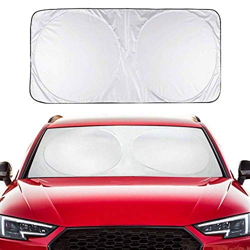 NAttnJf - Protector de Parabrisas para Coche con Doble Circuito de Larga duración, protección contra Rayos UV y contra el Sol NAttnJf - Protector de Parabrisas para Coche con Doble Circuito de Larga duración, protección contra Rayos UV y contra el Sol