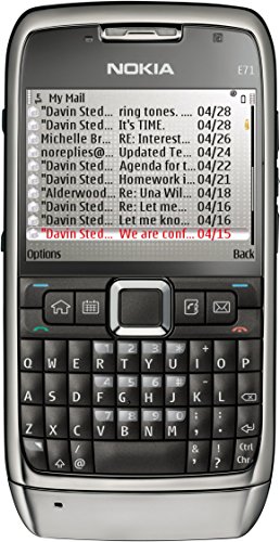 Nokia E71 - Móvil libre (pantalla de 2,36" 320 x 240, 110 MB de capacidad, teclado QWERTZ alemán, S.O. Symbian) color gris [importado de Alemania]