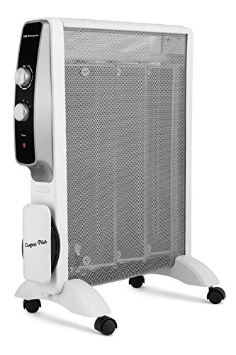 Orbegozo RMN 1575 Radiador de mica de rápida convección y difusión del calor, 2 potencias de 500 W y 1500 W, Negro