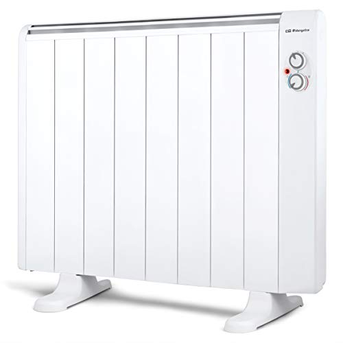 Orbegozo RRM 1510 A - Emisor térmico sin aceite, 8 elementos, tecnología Real Warm Elements, 2 niveles de potencia, protección contra sobrecalentamiento, 1500 W