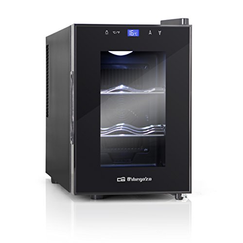 Orbegozo VT 610 – Vinoteca 6 botellas, 17 litros de capacidad, temperatura regulable, panel táctl, display digital, luz LED, 70 W Orbegozo VT 610 – Vinoteca 6 botellas, 17 litros de capacidad, temperatura regulable, panel táctl, display digital, luz LED, 70 W