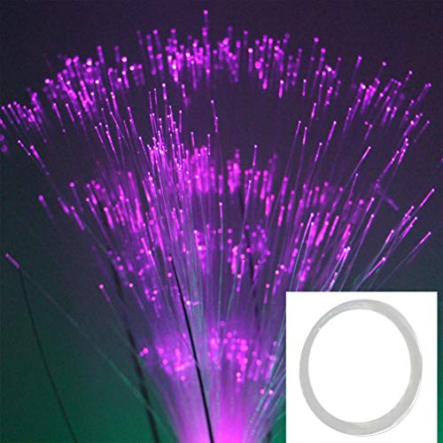 OSALADI Luces de Cable de Fibra óptica Guiado de iluminación de Fibra óptica Luces largas Decoración 0.75mm 100 M