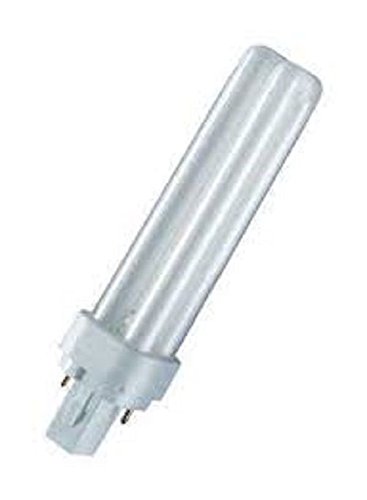 Osram Dulux D 840 Lumilux - Bombilla fluorescente compacta (10 unidades, G24d-2, 18 W, luz blanca fría)