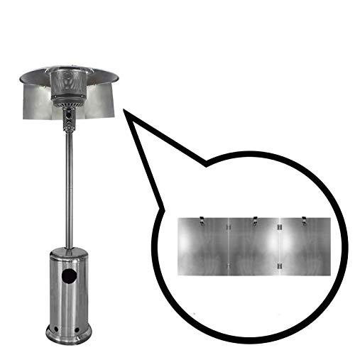 Outskirts Reflector colector de Calor, Puede reflejar el Calor, Utilizado para Calentador de Patio de propano a Gas Natural, Estufa de Gas para Exteriores (Size : 3 pcs)