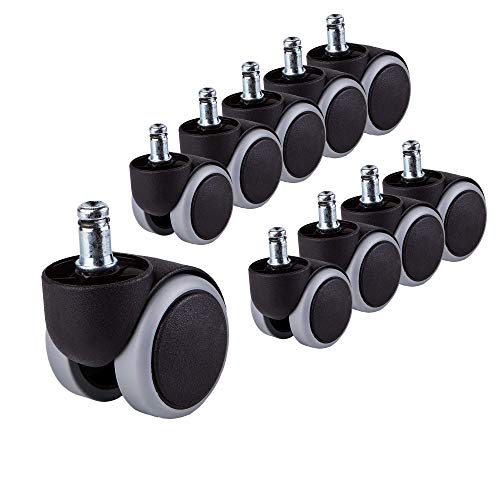 para 2 sillas Ruedas de goma Silla de oficina de 50 mm Rueda giratoria Reemplazo Ruedas gemelas Juego de electrodomésticos y equipo para muebles Sin rasguños (10) para 2 sillas Ruedas de goma Silla de oficina de 50 mm Rueda giratoria Reemplazo Ruedas gemelas Juego de electrodomésticos y equipo para muebles Sin rasguños (10)