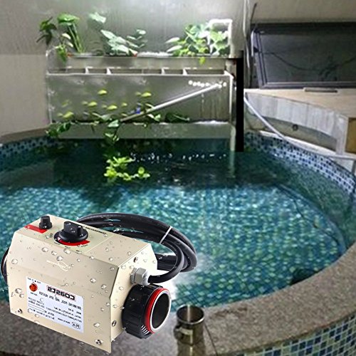 ParaCity 220V 3KW NEW Swimming Pool and SPA Heater Electric Heating Thermostat, [Importado de Reino Unido]