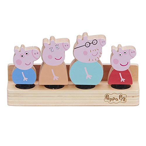 Peppa Pig - Estuche Familiar, 4 Personajes incluidos, Juguete de Madera, para niños a Partir de 2 años, PPC72 Peppa Pig - Estuche Familiar, 4 Personajes incluidos, Juguete de Madera, para niños a Partir de 2 años, PPC72