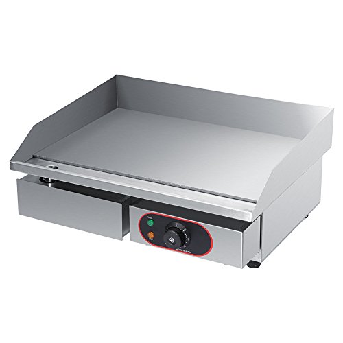 Plancha Eléctrica para Encimera de Acero Inoxidable Placa Caliente Comercial Parrilla de Barbacoa Enchufe de la UE 220~240V Plancha Eléctrica para Encimera de Acero Inoxidable Placa Caliente Comercial Parrilla de Barbacoa Enchufe de la UE 220~240V