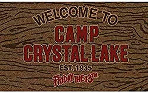 Pyramid Felpudo Welcome To Camp Crystal Lake Doormat Friday The 13Th Official Merchandising Referencia DD Textiles del hogar Unisex Adulto, Multicolor, única