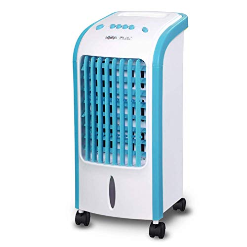 Qinmo Refrigeradores evaporativos 3-Gear ventilador de refrigeración, aire acondicionado portátil ventilador del humidificador enfriador de agua de refrigeración Sistema eléctrico del humidificador pu