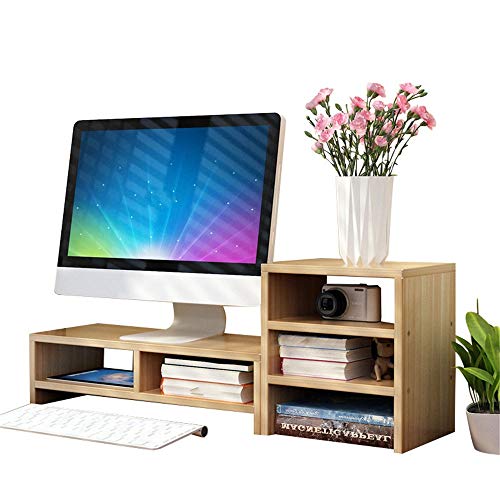 Rack De Almacenamiento El Elevador De Pantalla De Computadora Con Soporte De Exhibición De Madera MDF De 3 Capas Con Estante De Almacenamiento Se Puede Colocar En Muchos Estudios De Oficinas Locales R Rack De Almacenamiento El Elevador De Pantalla De Computadora Con Soporte De Exhibición De Madera MDF De 3 Capas Con Estante De Almacenamiento Se Puede Colocar En Muchos Estudios De Oficinas Locales R