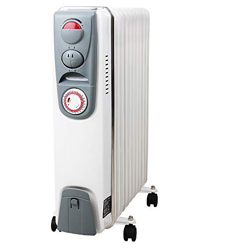 Radiador eléctrico de aceite | 11 elementos | 3 niveles de potencia | 1000W 1400W 2500W | Temporizador 24 horas | Interruptor encendido | Apagado automático | Regulación de temperatura Radiador eléctrico de aceite | 11 elementos | 3 niveles de potencia | 1000W 1400W 2500W | Temporizador 24 horas | Interruptor encendido | Apagado automático | Regulación de temperatura