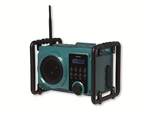 Radio para obra DENVER WRD-50. Sintonizador de radio digital DAB+ y FM. Conexión Bluetooth, USB y entrada AUX. Muy robusta. Salida de volumen: 5W. Batería recargable o alimentación eléctrica.