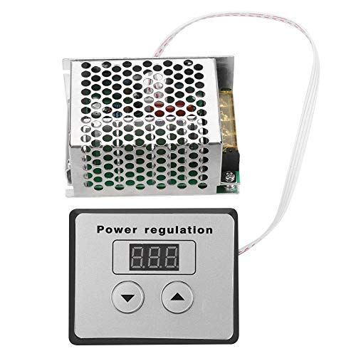 Regulador de Voltaje, 4000W Controlador de Voltaje SCR Regulador de Voltaje Digital Control de Velocidad Regulador Termostato AC 220V para Estufas Eléctricas