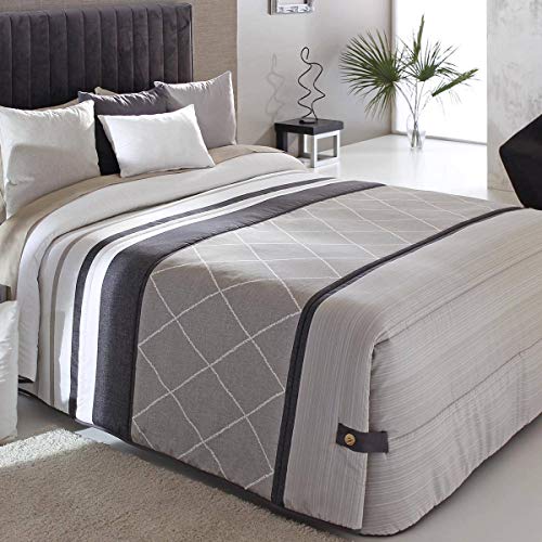 Reig Marti - Edredón Conforter Carson 02 - Cama 135 Cm - Color Beig C01 Reig Marti - Edredón Conforter Carson 02 - Cama 135 Cm - Color Beig C01