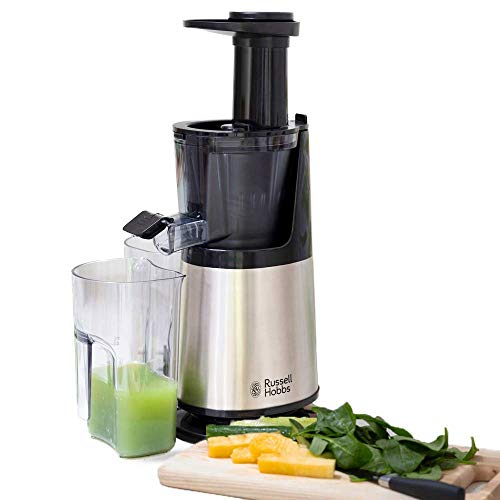 Russell Hobbs Slow Juicer 25170-56 - Licuadora de extracción lenta para zumos, 150 W, acero inoxidable Russell Hobbs Slow Juicer 25170-56 - Licuadora de extracción lenta para zumos, 150 W, acero inoxidable