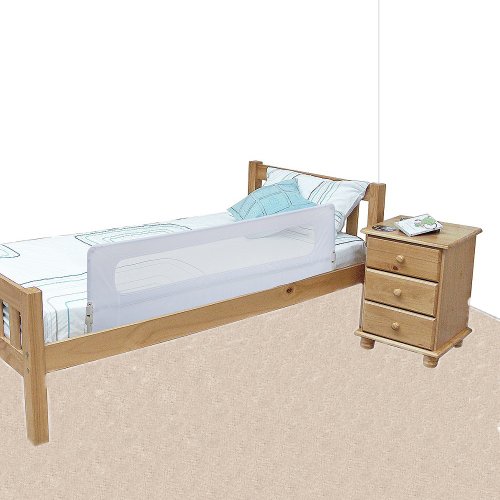 Safetots – Amplia Barrera protectora de cama, color blanco