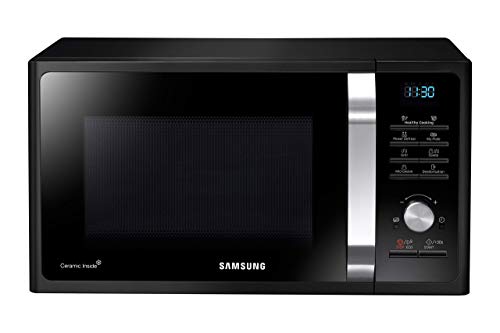 SAMSUNG - MG28F303TAK/EC Microondas con Grill, 900 W/1500W, 28 Litros, 6 Niveles de Potencia, Interior Cerámico, Color Negro SAMSUNG - MG28F303TAK/EC Microondas con Grill, 900 W/1500W, 28 Litros, 6 Niveles de Potencia, Interior Cerámico, Color Negro
