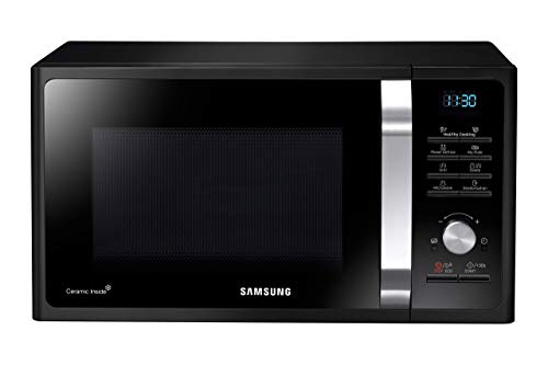 SAMSUNG - MG28F303TAK/EC Microondas con Grill, 900 W/1500W, 28 Litros, 6 Niveles de Potencia, Interior Cerámico, Color Negro