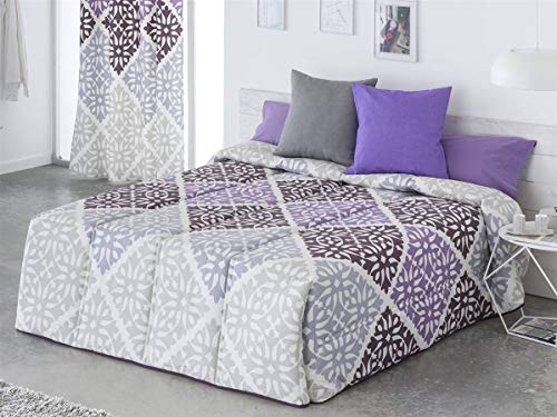 Sansa - Conforter BOLONIA Cama 150 - Color Lila
