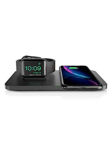 Seneo Cargador Inalámbrico Rápido, Estación de Carga Rápida Inalámbrica 2 en 1 para iPhone 12/12 Pro/12 Mini/11/X/8, AirPods Pro/2, base de Carga para iWatch SE/6/5/4/3 (Sin Cable de iWatch/Adaptador) Seneo Cargador Inalámbrico Rápido, Estación de Carga Rápida Inalámbrica 2 en 1 para iPhone 12/12 Pro/12 Mini/11/X/8, AirPods Pro/2, base de Carga para iWatch SE/6/5/4/3 (Sin Cable de iWatch/Adaptador)
