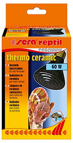 sera 32010 Reptil Thermo Ceramic 60 W/E27 - Estufa de cerámica para terrario, foco oscuro o calefactor para terrarios, similar a Elstein