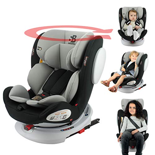 Silla de auto isofix SEATY 360° grupo 0+/1/2/3 (0-36kg), evolutiva y de gran confort - Safety Baby