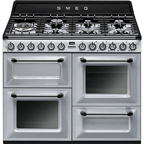 Smeg TR4110S1 - Cocina (Cocina independiente, Acero inoxidable, Giratorio, Encimera de gas, Pequeño, Medio)