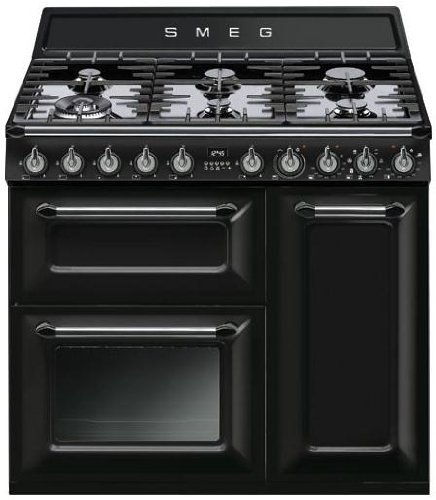 Smeg TR93BL - Cocina (Cocina independiente, Negro, Botones, Giratorio, Electrónico, Esmalte, Encimera de gas) Smeg TR93BL - Cocina (Cocina independiente, Negro, Botones, Giratorio, Electrónico, Esmalte, Encimera de gas)