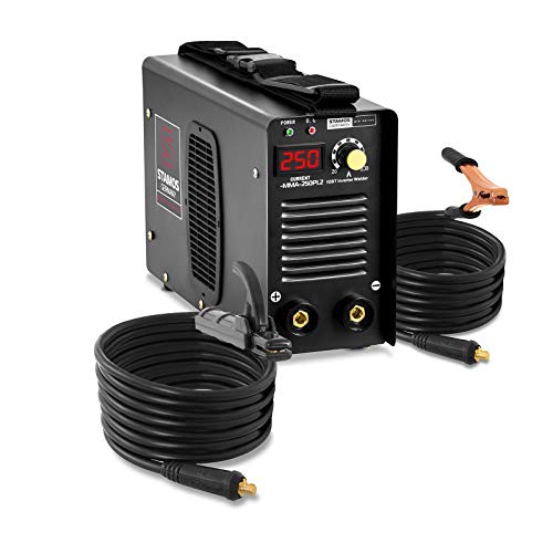 Stamos Germany Soldador Inverter Soldadora Equipo de Soldadura Electrodo MMA (250 A, Cables de soldadura de 8 m, Hot Start, Inverter IGBT, Electrodos de hasta Ø5 mm) PRO Stamos Germany Soldador Inverter Soldadora Equipo de Soldadura Electrodo MMA (250 A, Cables de soldadura de 8 m, Hot Start, Inverter IGBT, Electrodos de hasta Ø5 mm) PRO