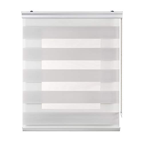 STORESDECO Estor Noche y Día Plus, Estor Enrollable con Doble Tejido para Ventanas y Puertas, Acabados Premium. (200 cm x 250 cm, Gris Claro) STORESDECO Estor Noche y Día Plus, Estor Enrollable con Doble Tejido para Ventanas y Puertas, Acabados Premium. (200 cm x 250 cm, Gris Claro)