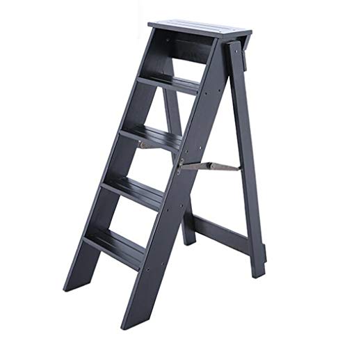 Taburete Plegable/Escalera/Silla de 5 peldaños, Silla de Madera para el hogar Escalera de Seguridad Asientos de la Tijera Taburete Alto ampliado Altura de la Herramienta de jardín del Taburete Plegable/Escalera/Silla de 5 peldaños, Silla de Madera para el hogar Escalera de Seguridad Asientos de la Tijera Taburete Alto ampliado Altura de la Herramienta de jardín del