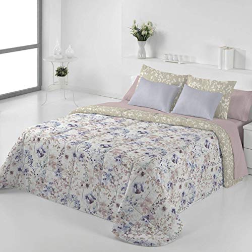 Tejidos Jvr - Edredón Conforter Nórdico Mesina - Cama 150 Cm - Color Malva