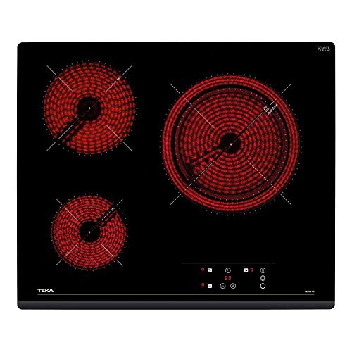 Teka | Placa Vitrocerámica | Modelo TZ 6315 | Touch Control | Programador | 3 Zonas | Vidrio Negro | 60 x 51 cm Teka | Placa Vitrocerámica | Modelo TZ 6315 | Touch Control | Programador | 3 Zonas | Vidrio Negro | 60 x 51 cm