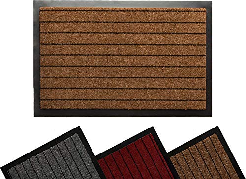 Tesar Felpudo Alaska Absorbente Entrada a casa para Exterior, Puerta Entrada casa, Impermeable, Lavable, Anti bacterias, Acolchado, Antideslizante, Pasillo, Cocina, Dormitorio (Marrón, 40 x 60 cm) Tesar Felpudo Alaska Absorbente Entrada a casa para Exterior, Puerta Entrada casa, Impermeable, Lavable, Anti bacterias, Acolchado, Antideslizante, Pasillo, Cocina, Dormitorio (Marrón, 40 x 60 cm)
