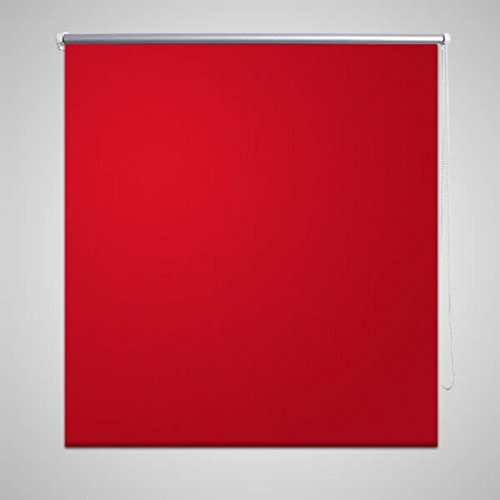 Tidyard Persiana Estor Opaco Enrollable Ideal para Dormitorio Aislamiento Térmico 80 x 230 cm Rojo