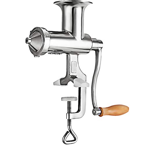 VEVOR Exprimidor manual de zumo de hierba de trigo exprimidor de frutas verduras de acero inoxidable 304 para hierba de trigo y verduras de hoja de acero inoxidable 3 filtros sin electricidad VEVOR Exprimidor manual de zumo de hierba de trigo exprimidor de frutas verduras de acero inoxidable 304 para hierba de trigo y verduras de hoja de acero inoxidable 3 filtros sin electricidad