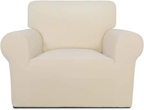 VINGO Funda de sofá elástica antideslizante de 81 – 120 cm, funda de sofá elástica de 1 plaza, 85 % fibra de poliéster 15 % elastano, en diferentes tamaños y colores