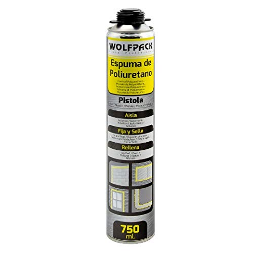 WOLFPACK LINEA PROFESIONAL 14010160 Espuma Poliuretano 750 ml. para Pistola WOLFPACK LINEA PROFESIONAL 14010160 Espuma Poliuretano 750 ml. para Pistola