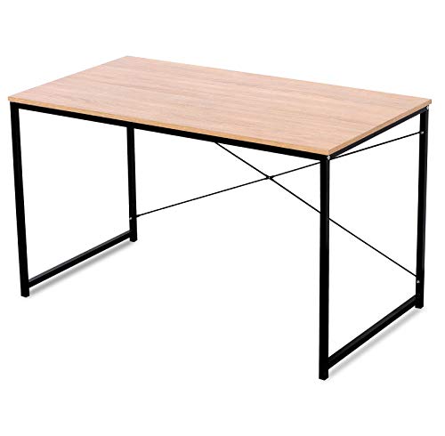 WOLTU Escritorio de Computadora Muebles de Oficina Mesa de PC Mesa de Oficina Ordenador con Diseño Industrial, Madera y Acero 120x60x70cm Roble+Negro TSB04hei WOLTU Escritorio de Computadora Muebles de Oficina Mesa de PC Mesa de Oficina Ordenador con Diseño Industrial, Madera y Acero 120x60x70cm Roble+Negro TSB04hei