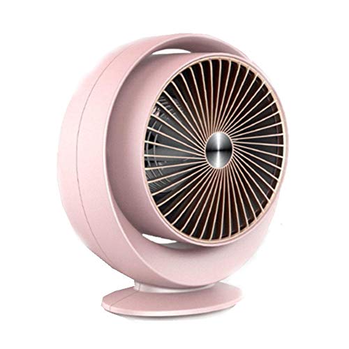 XTLNB Mini Calentador de Ventilador Calentador de Ventilador de cerámica portátil Calentador de Ventilador Calefactor Aire Caliente Ahorro de Energía PTC Cerámica para Cuarto Oficina-C Rosa
