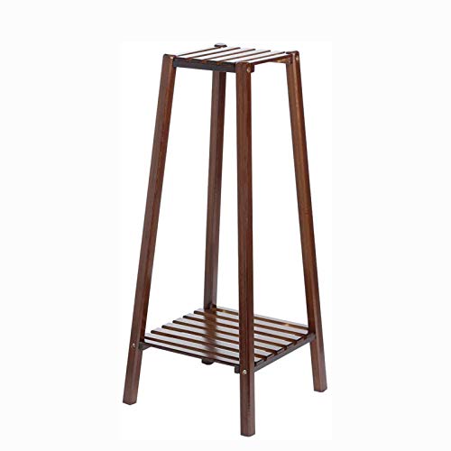 XYJNN Maceteros-macetas Balcon Maceta De Madera con Banco De Planta Alta Portátil De 2 Pisos, Adecuada para Oficina En Casa (Color : Brown, Size : 75cm) XYJNN Maceteros-macetas Balcon Maceta De Madera con Banco De Planta Alta Portátil De 2 Pisos, Adecuada para Oficina En Casa (Color : Brown, Size : 75cm)