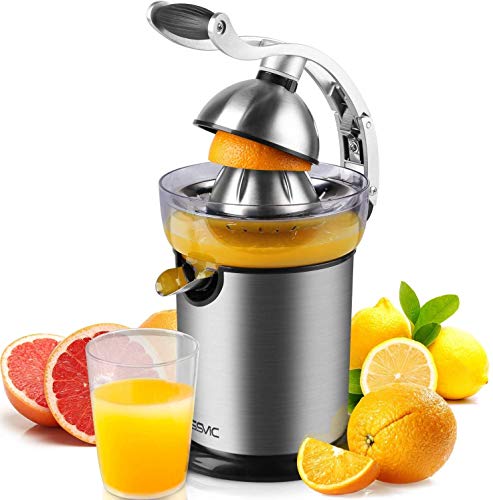 YISSVIC Exprimidor Eléctrico Zumo, Exprimidor de Palanca de Naranja Acero Inoxidable 130W YISSVIC Exprimidor Eléctrico Zumo, Exprimidor de Palanca de Naranja Acero Inoxidable 130W